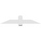 Ekena Millwork Eugene Architectural Grade PVC Gable Bracket, 60"W x 12 1/2"H x 2"D x 6"F, 5/12 Pitch GBP060X13X0206EUG00 - alternate 3